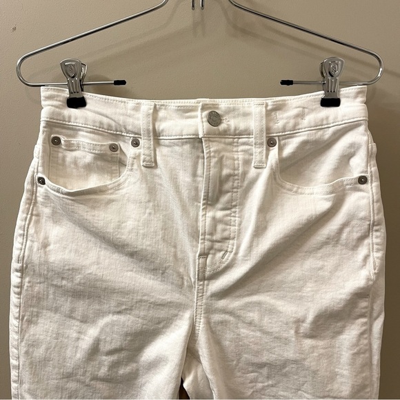 Madewell The Perfect Vintage Jean in white size 26 high rise skinny fall - Picture 8 of 15